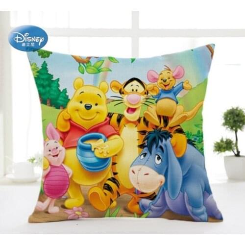 Disney Cartoon Cute Winnie Mermaid Princess Decorative/nap PillowCases Cover Pillowsham Cushion Cover for Children 45x45cm