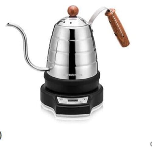 CAFEDE KONA electric fine mouth and cooled narrow pot Household insulation meter stainless steel long mouth drip kettle