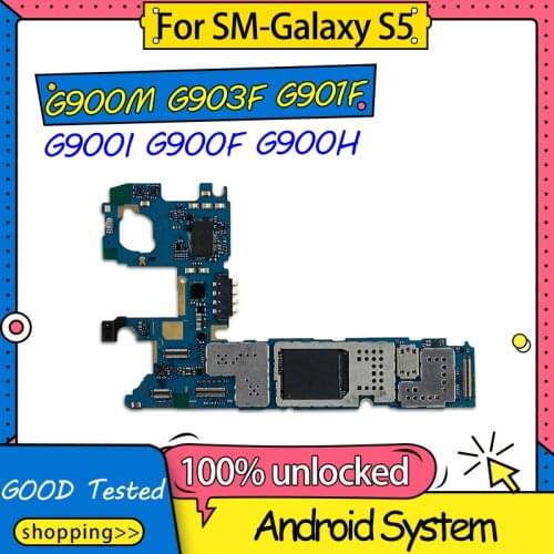 Europe Version Mainboard Logic board For Samsung Galaxy S5 Motherboard G900M G903F G901F G900I G900F G900H With Full Chips