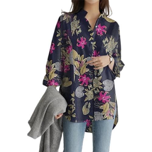 Женские льняные рубашки FANTIGO China At AliExpress