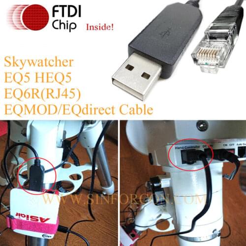 USB To DB9 Uart TTL for Skywatcher EQ6 EQ5 HEQ5 to PC or ZWO Asiair Control Kable EQMOD cable