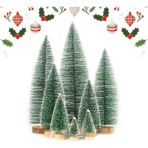 Mini Christmas Tree Navidad New Years Small Pine Tree Adornos De Navidad Artificial Tabletop Decorations Christmas Decor