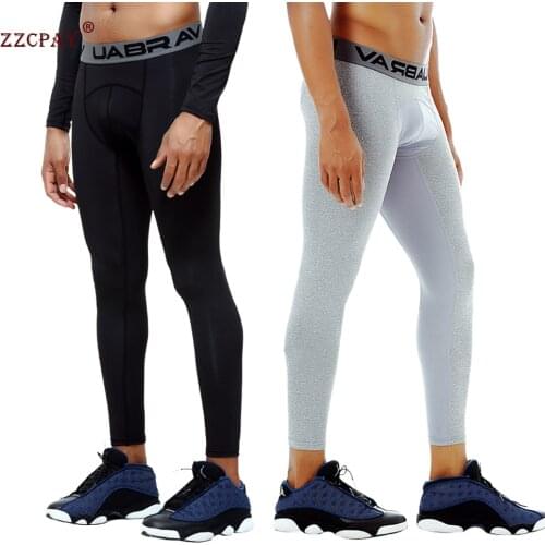 Mens Compression Tight Fitness Pants Outdoor Sports Stretch Quick-Drying Pants Running Trousers Sports Pants Tight Leggings