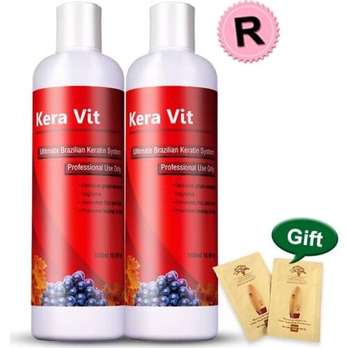 Professional Keravit Keratin Hair Treatment 12% Formaldehyde for Resistant Hair Repair Hair Smooth Free Shipping