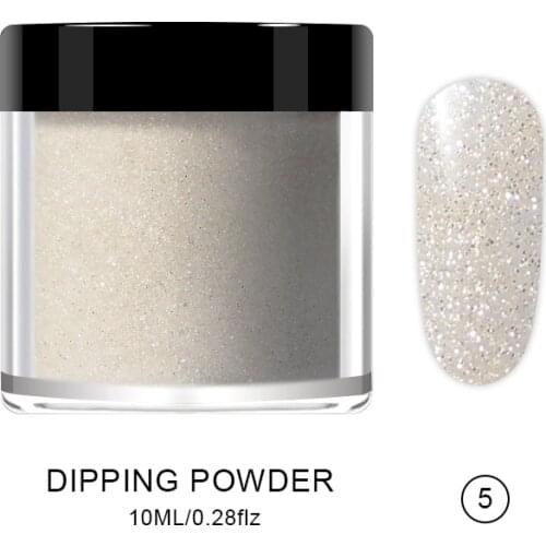 Clear Dipping Powder Nails Extension Polymer Colorful Sparkly Holographic Gradient Glitter Pigment Dust For Nail Art Decorations