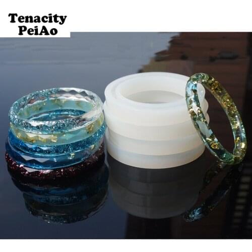 Transparent Silicone Mold for DIY uv Resin Bracelet Jewelry Epoxy Resin Molds for Jewelry Making Tools