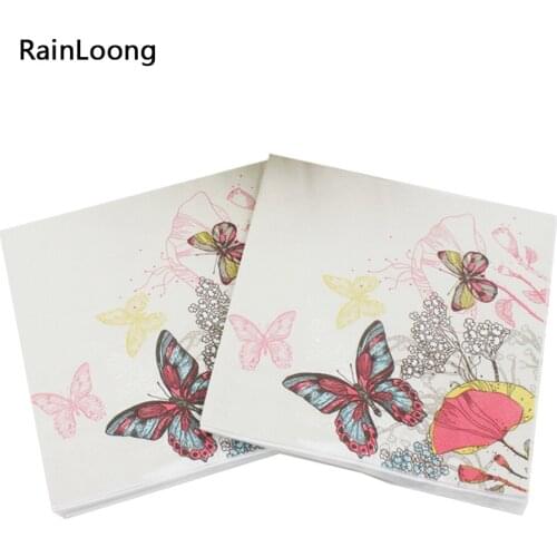[RainLoong] Swan Paper Napkin Festive & Party Tissue Napkin Decoration Guardanapo 33cm*33cm 1 pack (20pcs/pack)