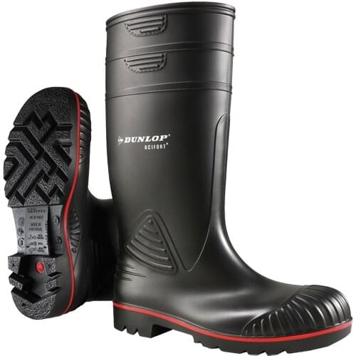 WITH BLACK TOE CAP S5 RUBBER BOOT