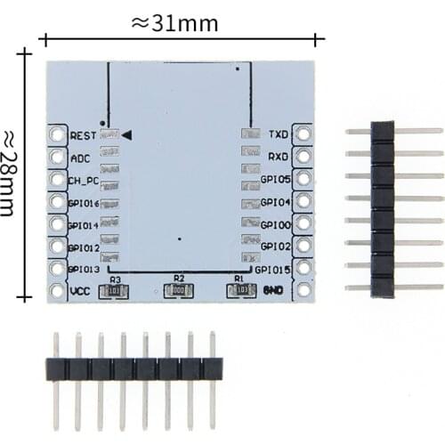 Serial Port WIFI ESP8266 Module Adapter Plate With IO Lead Out For ESP-07 ESP-08 ESP-12