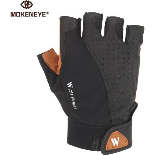 Unisex Bicycle Gloves Half Finger Shock-proof Anti-slip Gloves MTB Road Gloves Mountain Bike Gloves Breathable Cycling Gloves