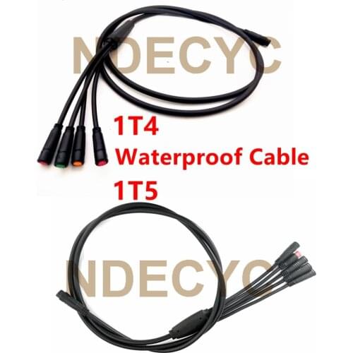 Ebike 1T4 1T5 Julet waterproof cable 2 3 4 5 8 9 Pin Extension Cable for Display Controller Brake Light Throttle Conversion line