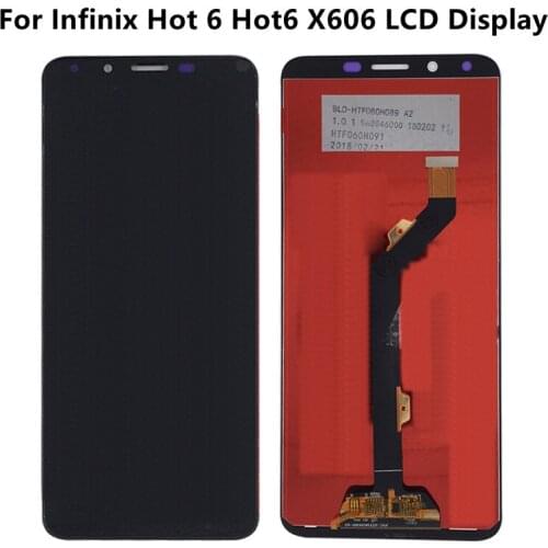 High Quality LCD Screen For Infinix Hot 6 Hot6 X606 LCD Display Touch Screen Complete Assembly Glass Digitizer Replacement