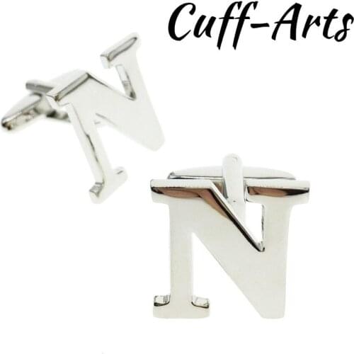 Cufflinks DIY 26 Letters A-Z Alphabet Cuff links Personality Mix&Match Choose 2 Different Letters For Initials
