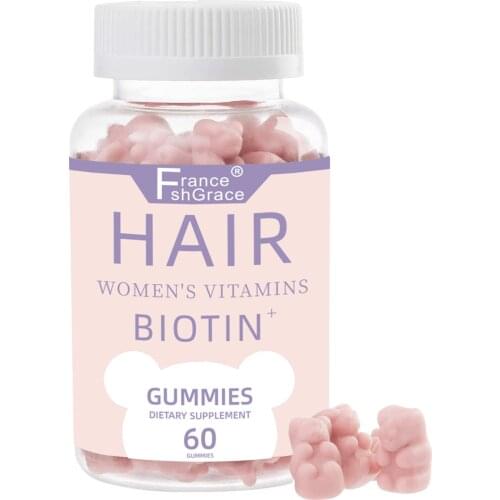 Promotes Hair Growth Biotin Hair Gummy GMP Approved Health Bear Gummies Candy
