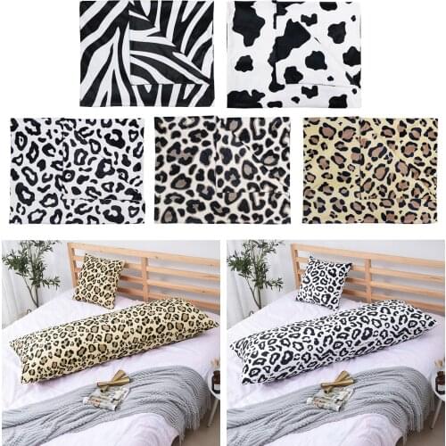 1pc Short Plush Super Soft Body Pillow Cover Polyester Long Pillow Case Decorative for Adults Bedroom Accs