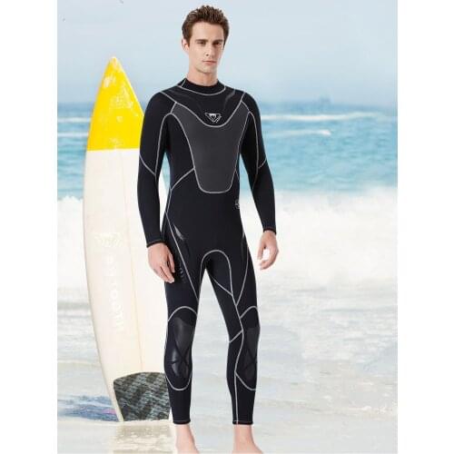 1PC Mens Full Body Wetsuit, 3mm Men Neoprene Long Sleeves Dive Suit - Perfect For Swimming/Scuba Diving/Snorkeling WA 107