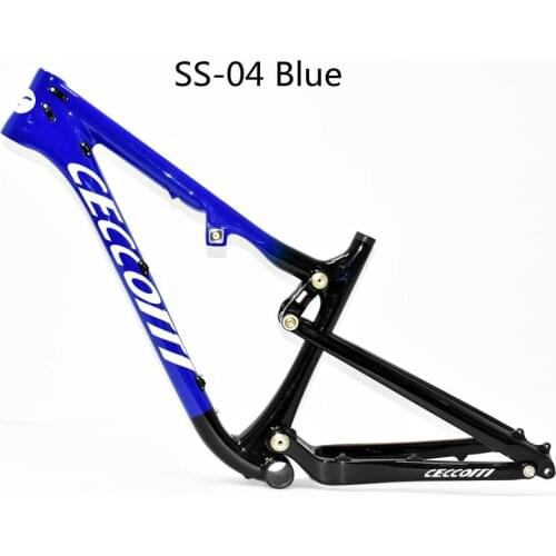 2020 New design factory outlet New full suspension carbon mountain bike frame black bicycle frames