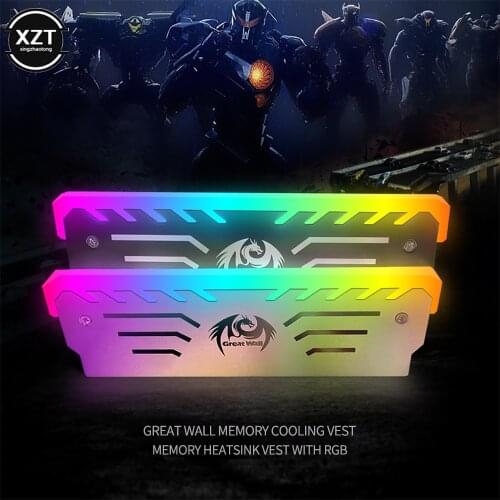 3PIN RAM Memory Cooling Vest 256 RGB Color RAM Cooler Heat Sink Radiator CPU Cooler RGB Aluminum Heatsink Clip for RAM DDR3 DDR4