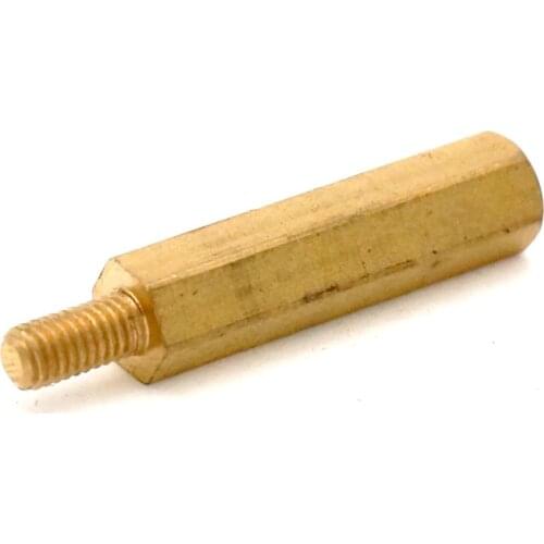 5pcs M3*20+6mm Thread Male x Female Hexagonal Brass PCB Standoffs Spacers Special Sales