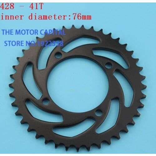 76mm 420 428 - 41T rear chain sprocket Gear wheel plate fit ATV Quad Motorcycle Motocross