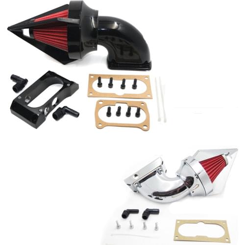 Aftermarket free shipping motorcycle parts for Kawasaki Vulcan 2000 Classic LT Cone Spike Air Cleaner kit intake CHROMED