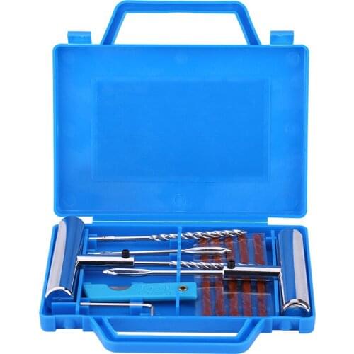 Car Van Motorcycle Bike Tire Repair Tools Emergency Heavy Duty Tubeless Tire Puncture Repair Kit Plug Set