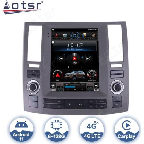 AOTSR Android 9 Car Radio Coche For Infiniti FX35 FX45 FX25 FX37 2006 2007 2008 2009 Multimedia Player GPS DSP CarPlay AutoRadio