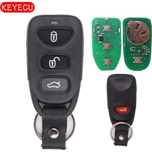 Keyecu Car Remote Control Key Fob 3+1 Button 315MHz for Hyundai Sonata Elantra 2006-2010 FCC: OSLOKA-310T
