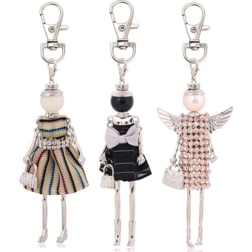 Trendy key chain for women keychains female keyrings bag charm handmade pendant accessory 2019 fashion jewelry gifts