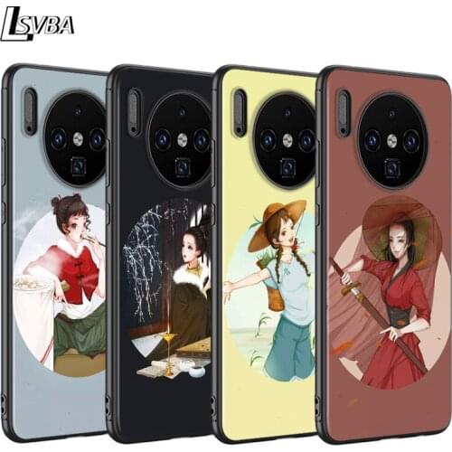 For Huawei Mate 30 20 10 Pro Lite Case Chinese solar terms art Back Shell for Huawei Y9 Y7 Y6 Pro Y5 2019 2018 Phone Case