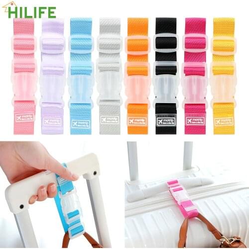 Luggage Bag Straps Anti-lost Carrying Clip Baggage Tie Down Belt Adjustable Travel Suitcase Straps Buckle Lock Hooks