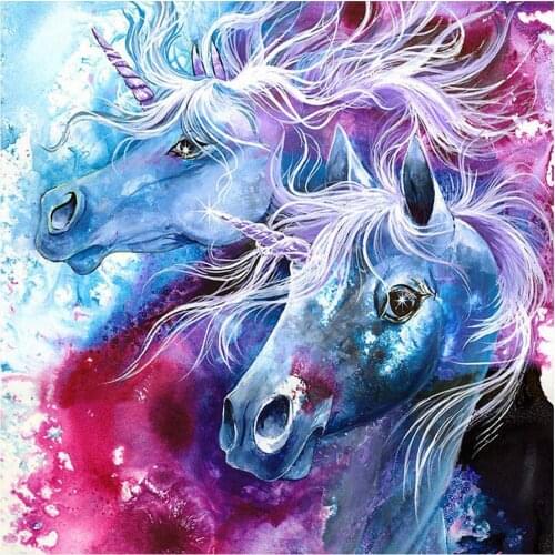 Color Unicorn Diamond Painting Round Full Drill Nouveaute DIY Mosaic Embroidery 5D Cross Stitch Mythical Animals Pattern