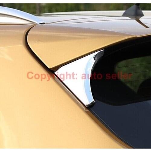 For Nissan Qashqai 2014 2015 2016 ABS Chrome Rear Window around cover trim