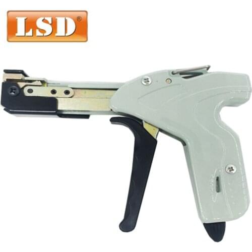 LS-338 Hanroot stainless steel cable tie cutting guns high quality cable tie tight tool automatic fastening tool