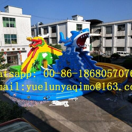 China Guangzhou)Factory direct inflatable water slides, water parks, large water toys BYSW-715