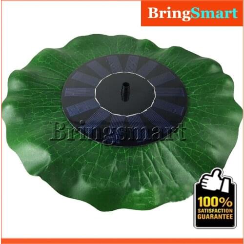 JT-160F1HY28 200L/H 90CM 8V DC Solar Simulation Lotus Leaf Fountain Pump Brushless Motor Fountain Pump Floating with Solar Panel