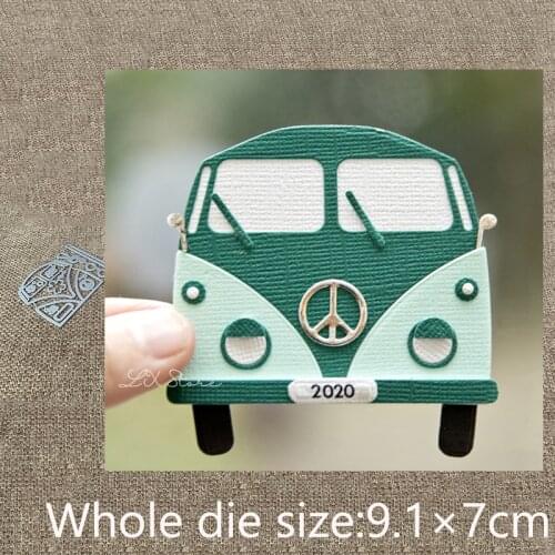 New Design Craft Metal stencil mold Cutting Dies Cartoon bus decoration scrapbook die cuts Album Paper Card Craft Embossing