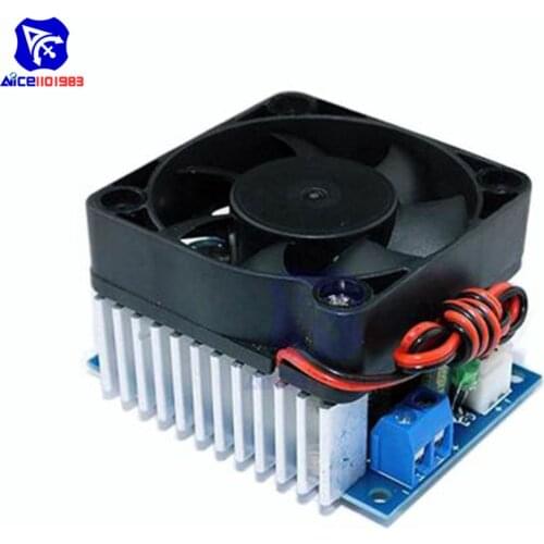 Diymore DC-DC DC 5 -40V to 1.2 -36V 12A Max Step Down Buck Converter Power Supply Module with Fan Voltage Regulator for Car
