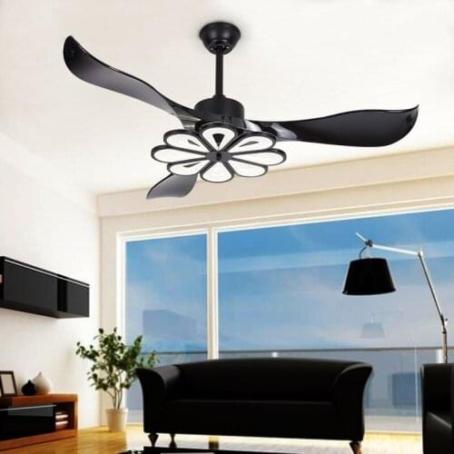Nordic simple ceiling fan lamp silent frequency conversion remote control fan lamp dining room living room bedroom fan light