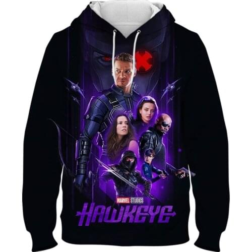 Marvel The Avengers Hawkeye Hoodies 3D Print Men Women Children Sweatshirts Pullover Long Sleeve Streetwear Jacke Coat Clothing