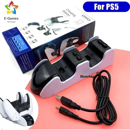 Dual Fast Charger Charging Cradle Dock Station For Playstation 5 PS5 Gamepad Joystick Charger For PS5 Game Controller Accessorie