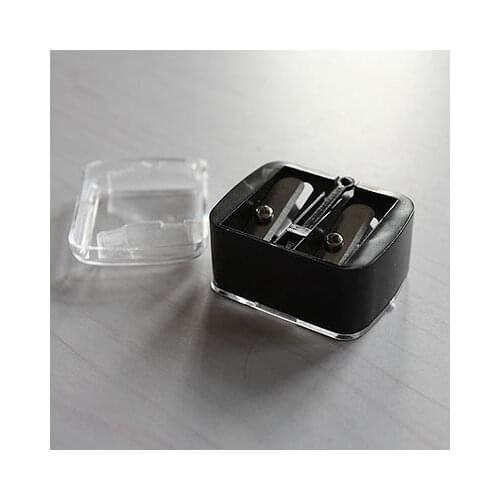 1 Pc Women Ladies Double Holes Sharpener Pencil Sharpeners For Cosmetic Brushes Eyeliner Pencil Makeup Pencils