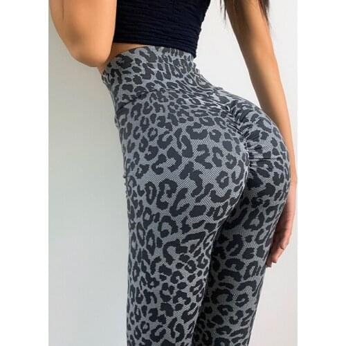 Women Push up Leggings Sexy High Waist Leopard Print Workout Legging Booty Lifting Fitness Female Leggings
