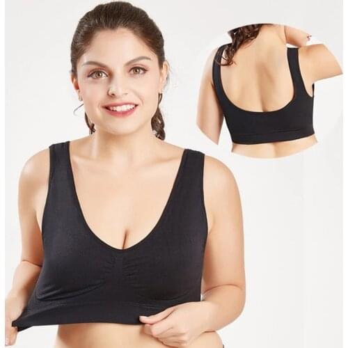 Sexy Seamless Bra bras Sports For Women Padded Pad Plus Pize Push Up Bralette Brassiere Comfortable Bra Vest Wireless Active Bra