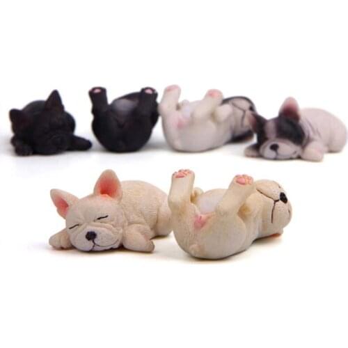 1pcs French Bulldog Model Figures Toys Creative Animal Fridge Magnets Figurines Refrigerator Pastes Home Decor Kids Gifts