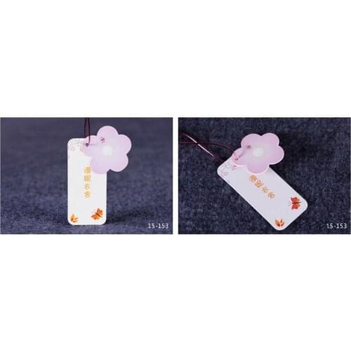 2016 customized paper hang tag/clothing swing tag labels/garment bag printed tags brand care labels logo JYYJ028