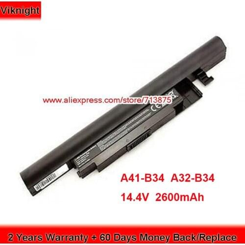 Brand New A41-B34 Battery A32-B34 for Medion ACOYA E6240 EG239 99081 DNS 0151435 MD98717 MD98893 14.4V 2600mAh