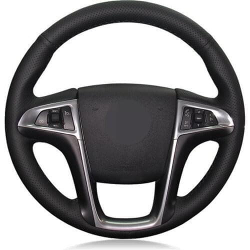 Car Steering Wheel Cover Black Artificial Leather For Buick Lacrosse 2010-2013 Regal 2011-2013 Chevrolet Equinox 2010-2016