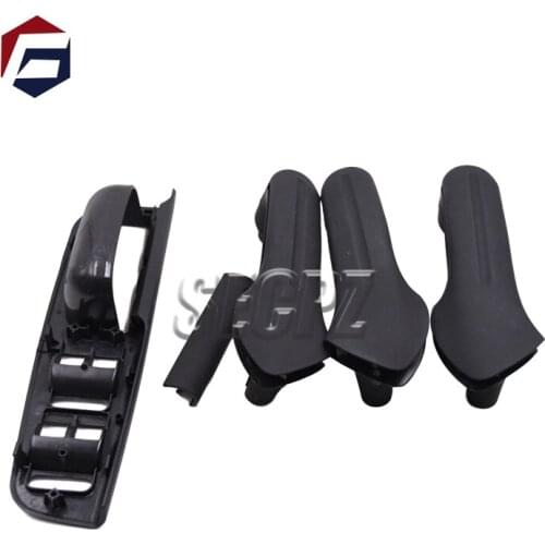 Black Interior Door Handle Cover Grab Bezel & Window Mirror Switch Panel 1J0867171A 3B1867171E For VW Jetta Golf Bora MK4