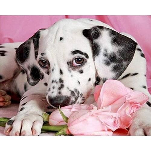 GATYZTORY 5d Diamond Painting Full Drill Animal New Arrival Diamond Embroidery Dog Decorations For Home